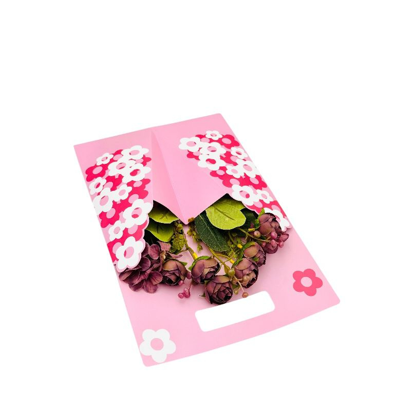 Aranjament floral deosebit cu buchet de bujori artificiali si bulbi, mov, 34×23 cm [3]