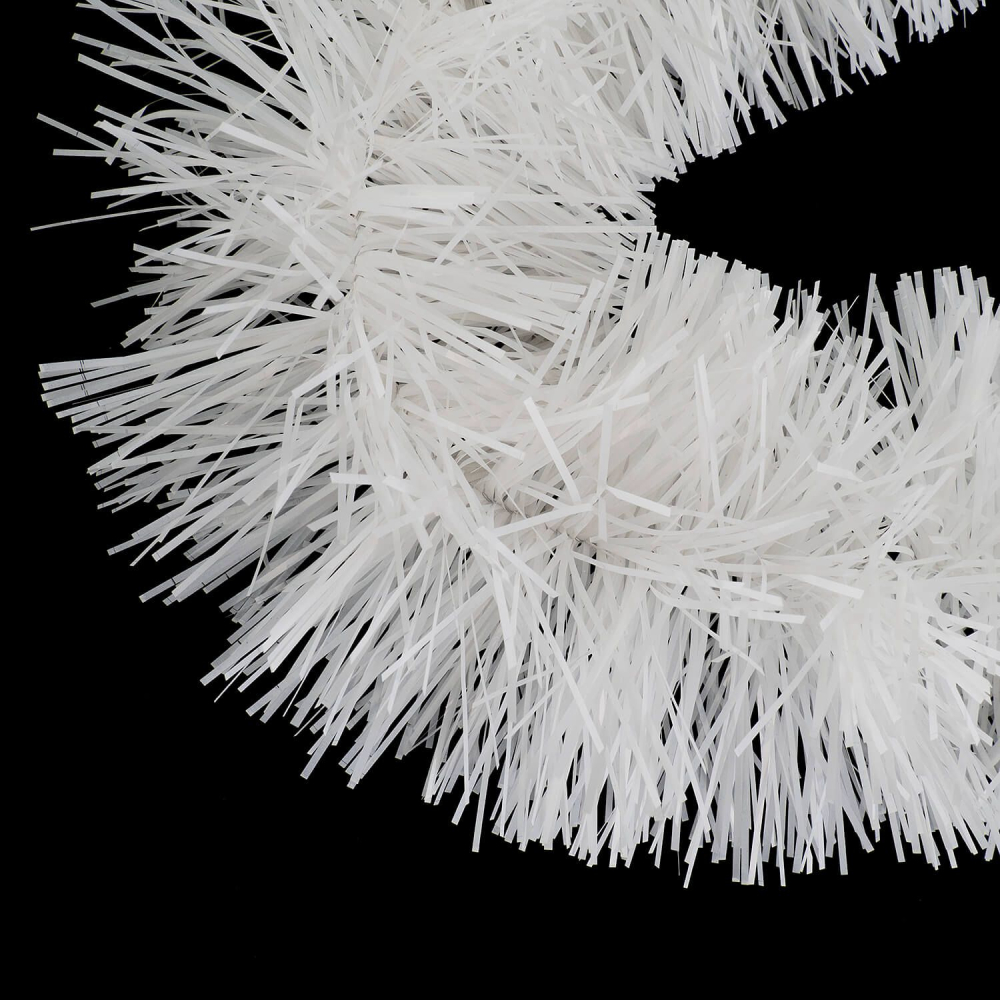 Beteala alba lucioasa decorativa de Craciun 2 metri pentru brad si decor interior [2]