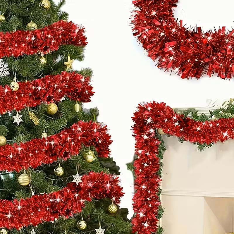 Beteala decorativa de Craciun 2 metri pentru brad si decor interior [2]