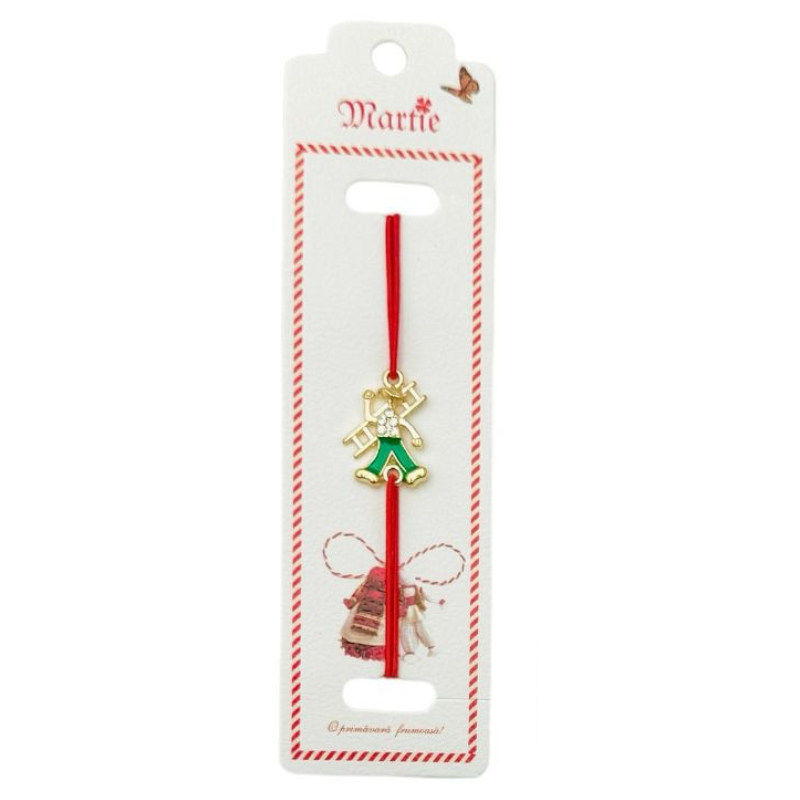 Bratara Martisor, Cosar Norocos, snur rosu elastic, model 2025 [2]