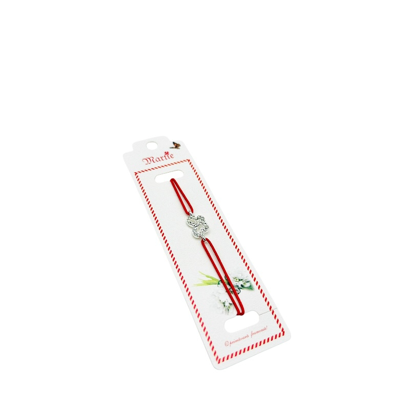 Bratara Martisor, Fluturas Dragut, snur rosu elastic, model 2025 [2]
