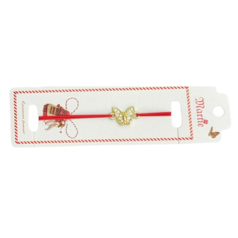Bratara Martisor, Fluture Dragalas, snur rosu elastic, model 2025 [2]