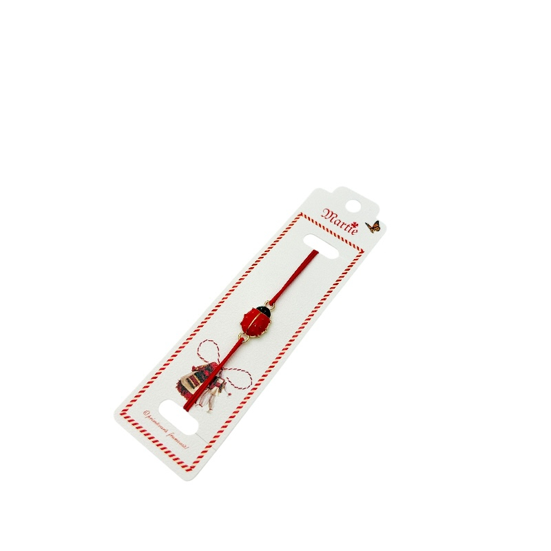 Bratara Martisor, Gargarita Dragalasa, snur rosu elastic, model 2025 [2]