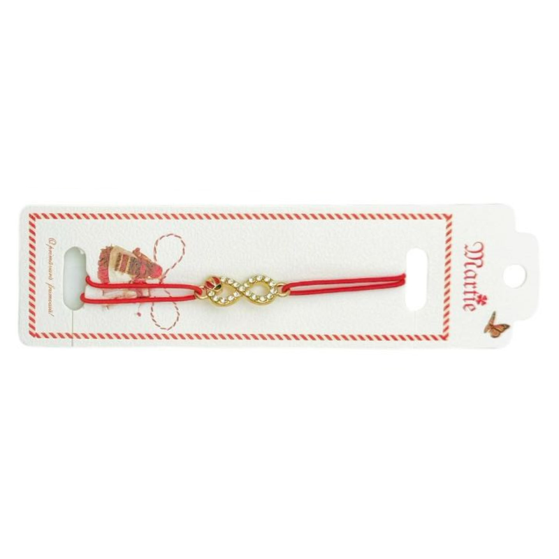 Bratara Martisor, Infinity Love, snur rosu elastic, model 2025 [2]