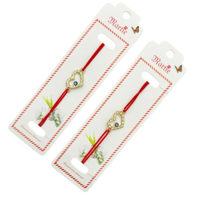 Bratara Martisor, Pure Love, snur rosu elastic, model 2025 [3]