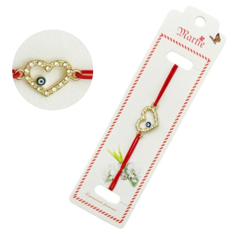 Bratara Martisor, Pure Love, snur rosu elastic, model 2025 [1]