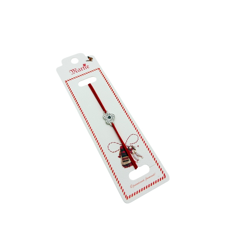 Bratara Martisor, Pure Love, snur rosu elastic, model 2025 [1]