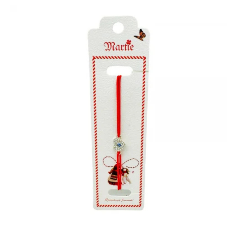 Bratara Martisor, Pure Love, snur rosu elastic, model 2025 [2]