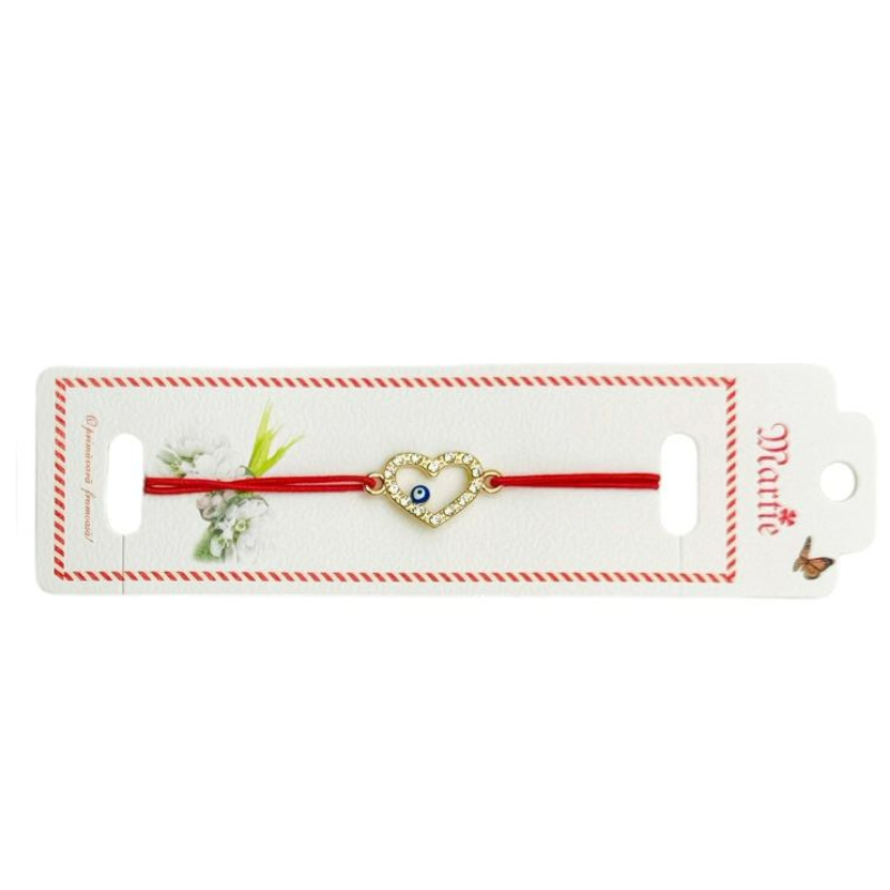Bratara Martisor, Pure Love, snur rosu elastic, model 2025 [2]