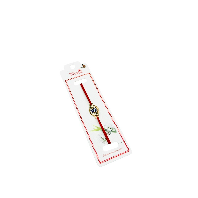 Bratara Martisor, Talisman Norocos, snur rosu elastic, model 2025 [1]