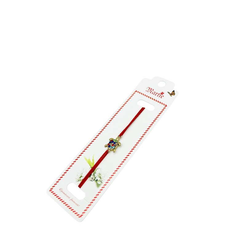 Bratara Martisor, Testoasa Norocoasa, snur rosu elastic, model 2025 [3]