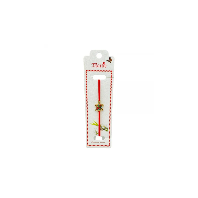 Bratara Martisor, Testoasa Norocoasa, snur rosu elastic, model 2025 [2]