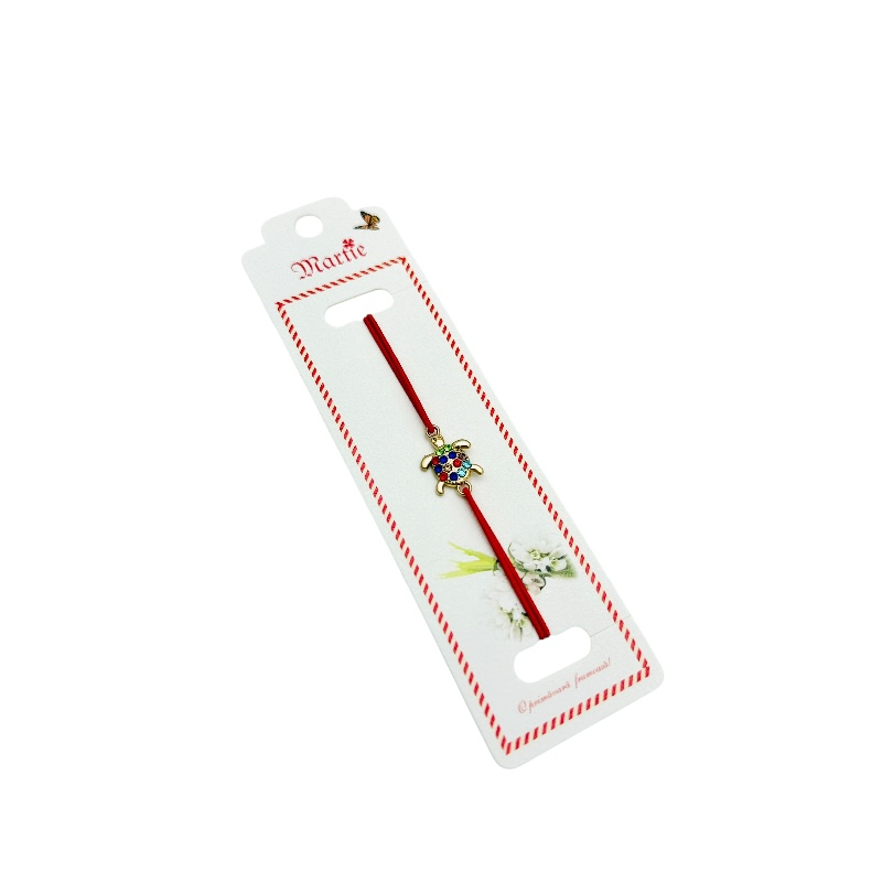 Bratara Martisor, Testoasa Norocoasa, snur rosu elastic, model 2025 [1]