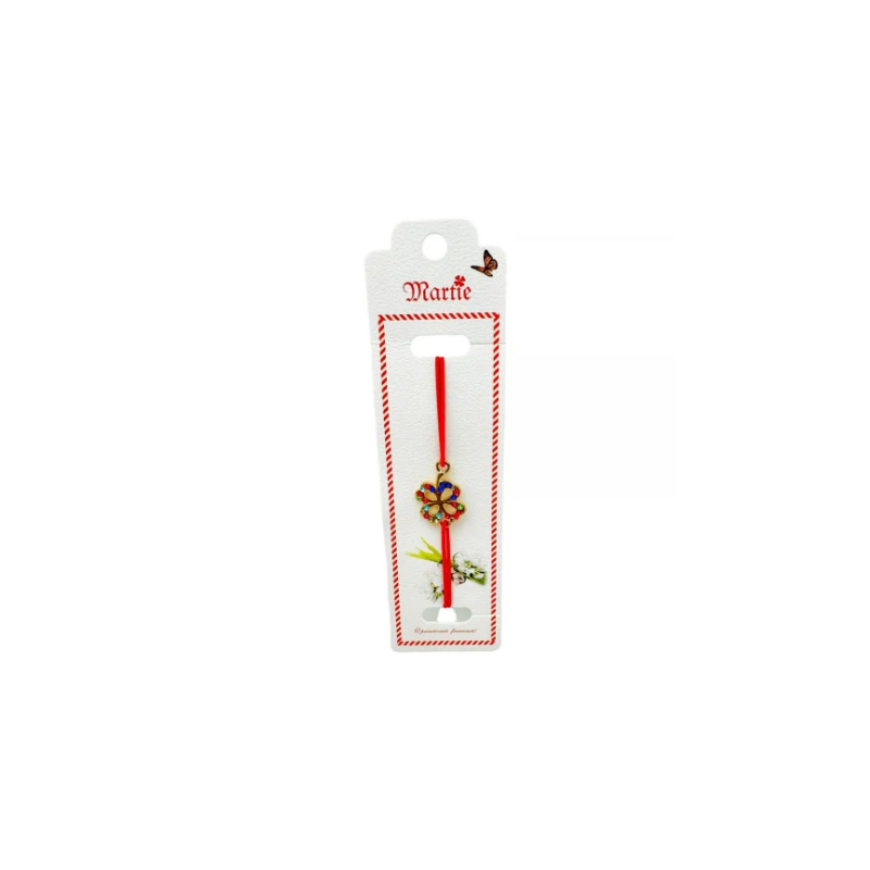 Bratara Martisor, Trifoi Norocos, snur rosu elastic, model 2025 [1]