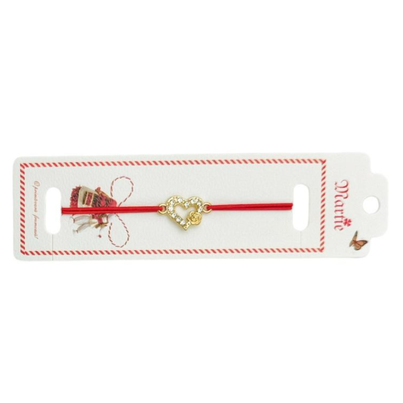 Bratara Martisor, True Love, snur rosu elastic, model 2025 [2]
