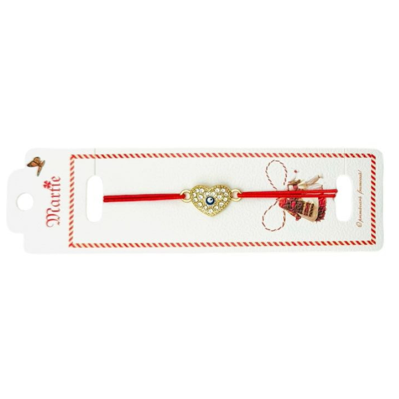 Bratara Martisor, True Love, snur rosu elastic, model 2025 [2]