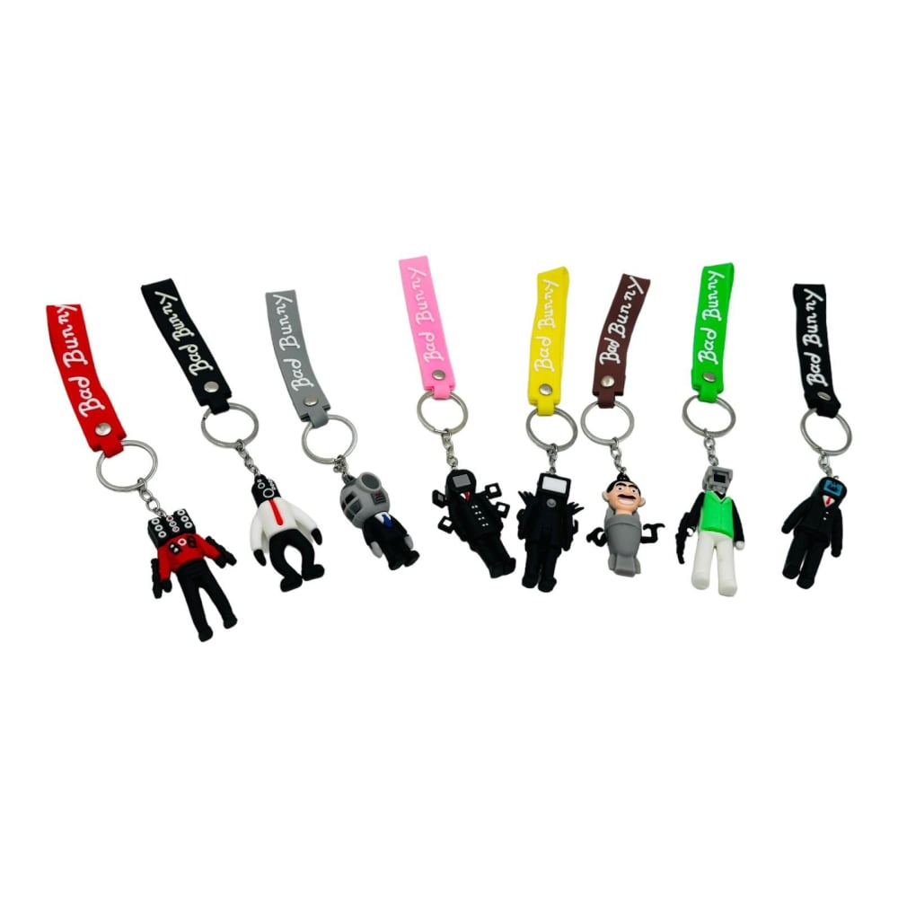 Breloc Accesoriu bad bunny, figurina din silicon, diverse modele  [2]