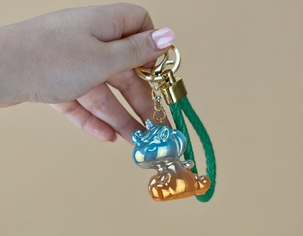 Breloc Accesoriu cu figurina din silicon model Unicorn Adorabil, diverse culori,   [2]