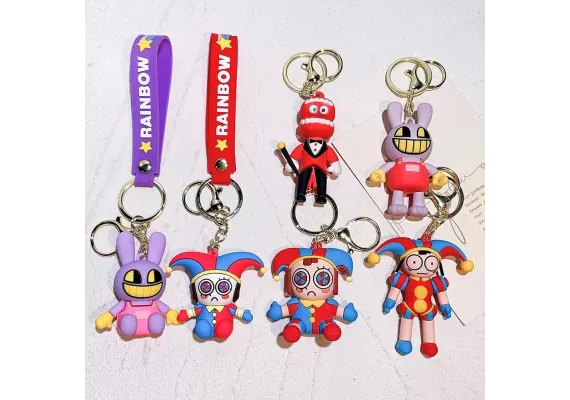 Breloc Accesoriu rainbow, figurina din silicon, diverse modele  [1]