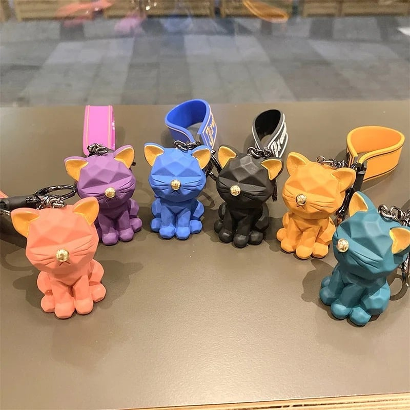Breloc Accesoriudin Silicon cu Figurina pisicuța adorabila, diverse culori  [4]