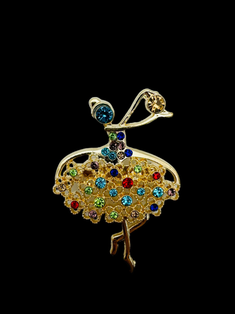 Set 10 Brosa Martisor, marime mare, Balerina Eleganta, editie 2025, 6×5cm [1]