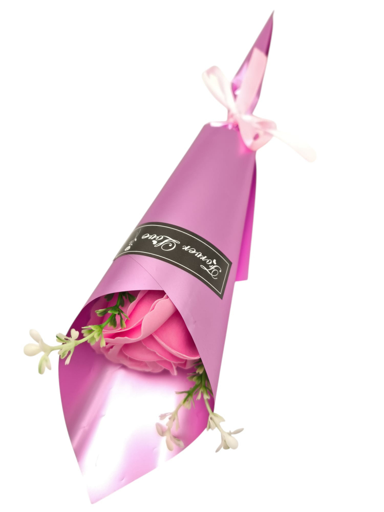 Buchet deosebit cu trandafir de sapun, Forever Love, 33cm [1]
