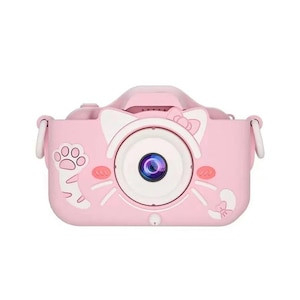 Camera foto digitala pentru copii model Pisicuta, display IPS, USB, suport card SD, 13×13×6cm  [2]