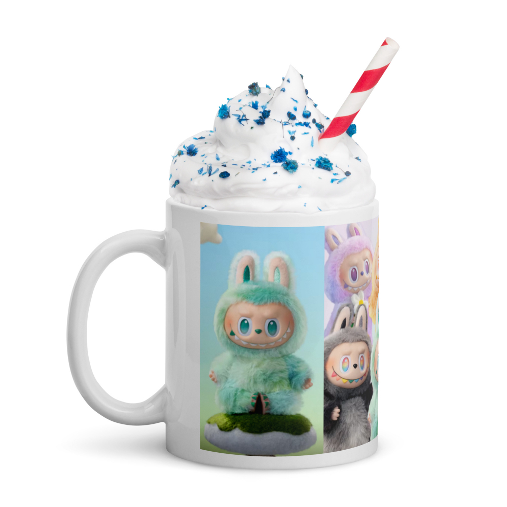 Cana ceramica 330 ml cu model Labubu Super Pufoseniile [5]