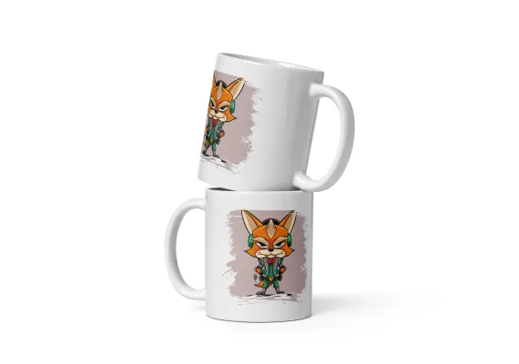 Cana ceramica cu ilustratie simbolica – Design inedit si expresiv – 330 ml [1]