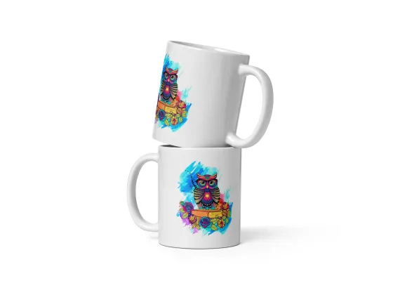 Cana ceramica cu ilustratie simbolica – Design inedit si expresiv – 330 ml [1]