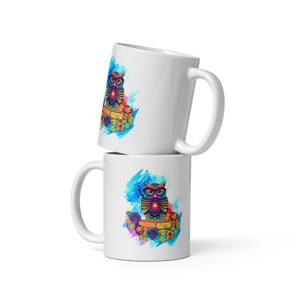 Cana ceramica cu ilustratie simbolica – Design inedit si expresiv – 330 ml [2]