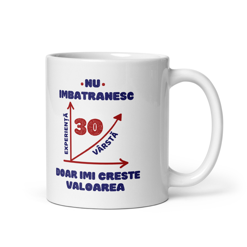 Cana ceramica cu mesaj motivational – Valoarea creste in timp – 330 ml  [4]