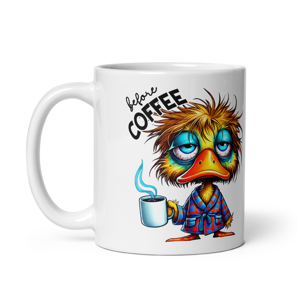 Cana cu Doua Fete, 330 ml, ceramica – Starea sincera dinainte și de după cafea,  [5]