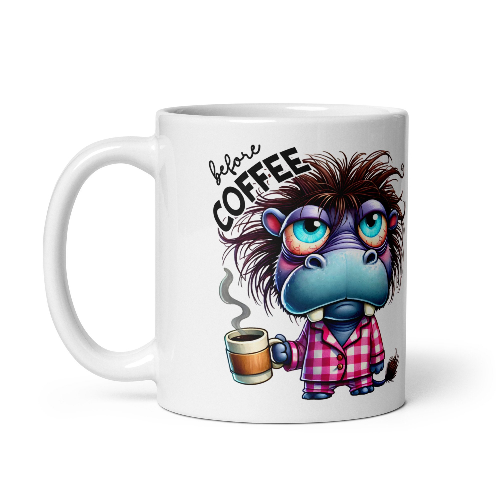 Cana cu Doua Fete, 330 ml, ceramica – Starea sincera dinainte și de după cafea,  [5]