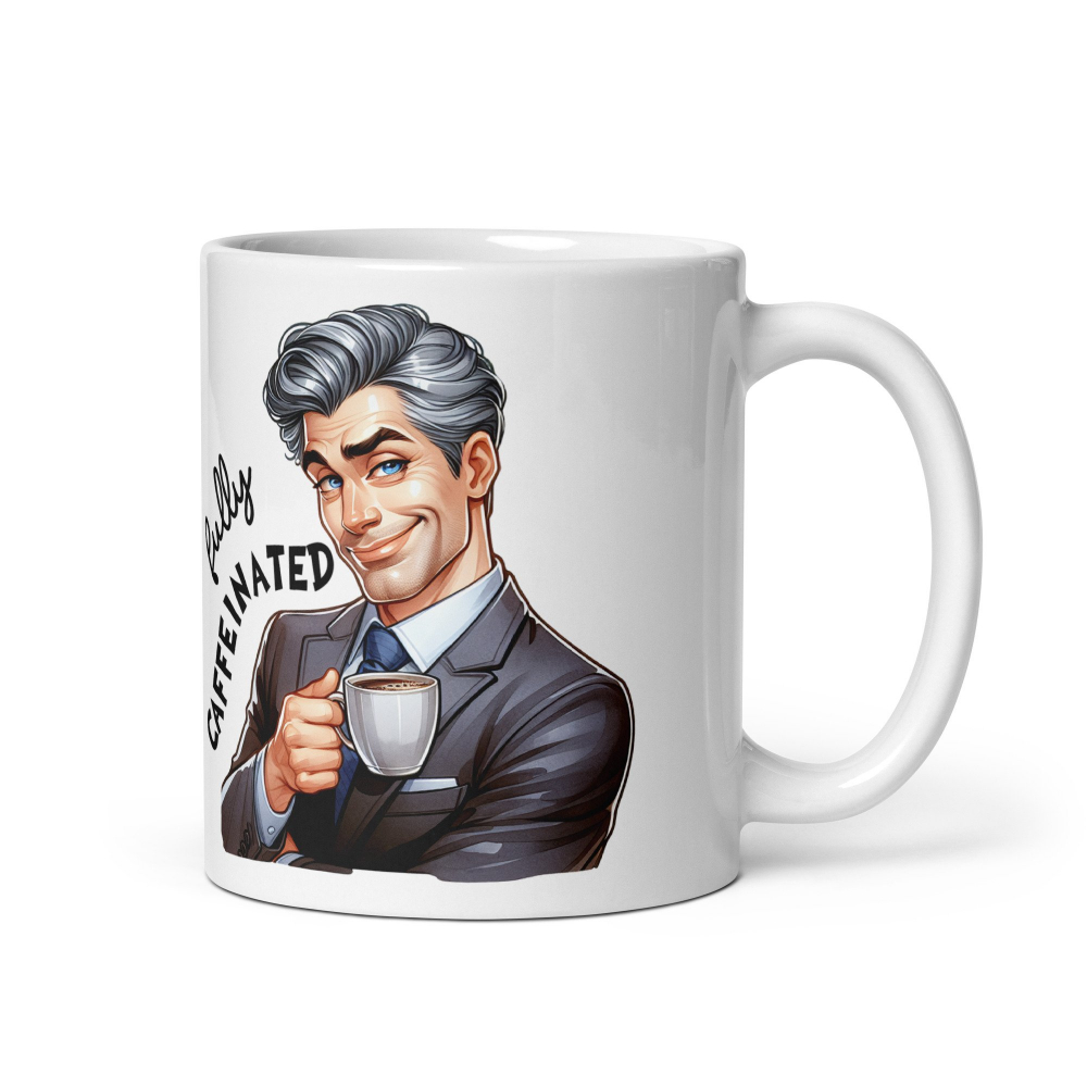 Cana cu Doua Fete, 330 ml, ceramica – Starea sincera dinainte și de după cafea,  [7]