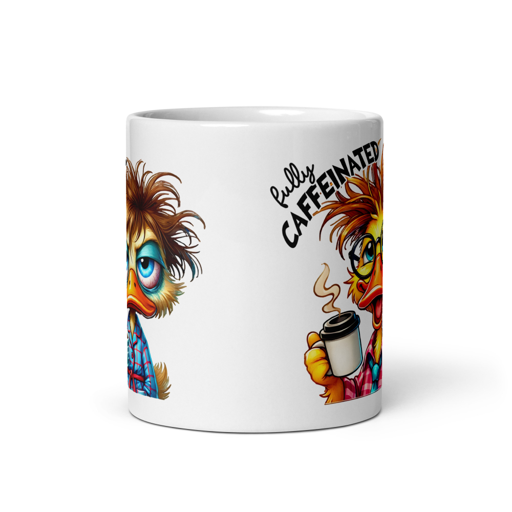Cana cu Doua Fete, 330 ml, ceramica – Starea sincera dinainte și de după cafea,  [6]