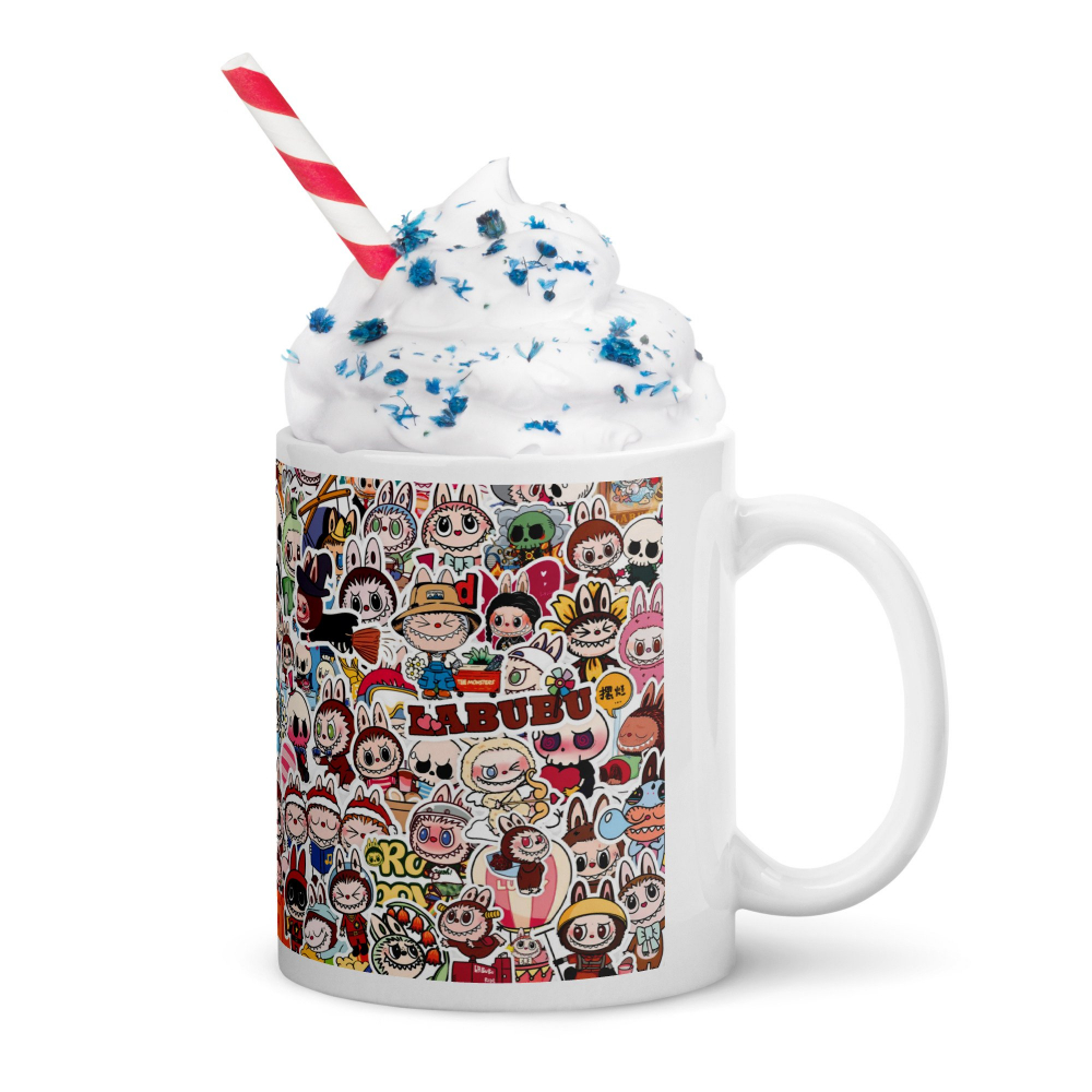 Cana Labubu 330 ml, ceramica – Design adorabil, perfectă pentru revânzare,  [7]