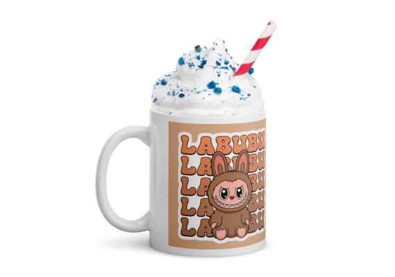 Cana Labubu 330 ml, ceramica – Design adorabil, perfectă pentru revânzare  [1]