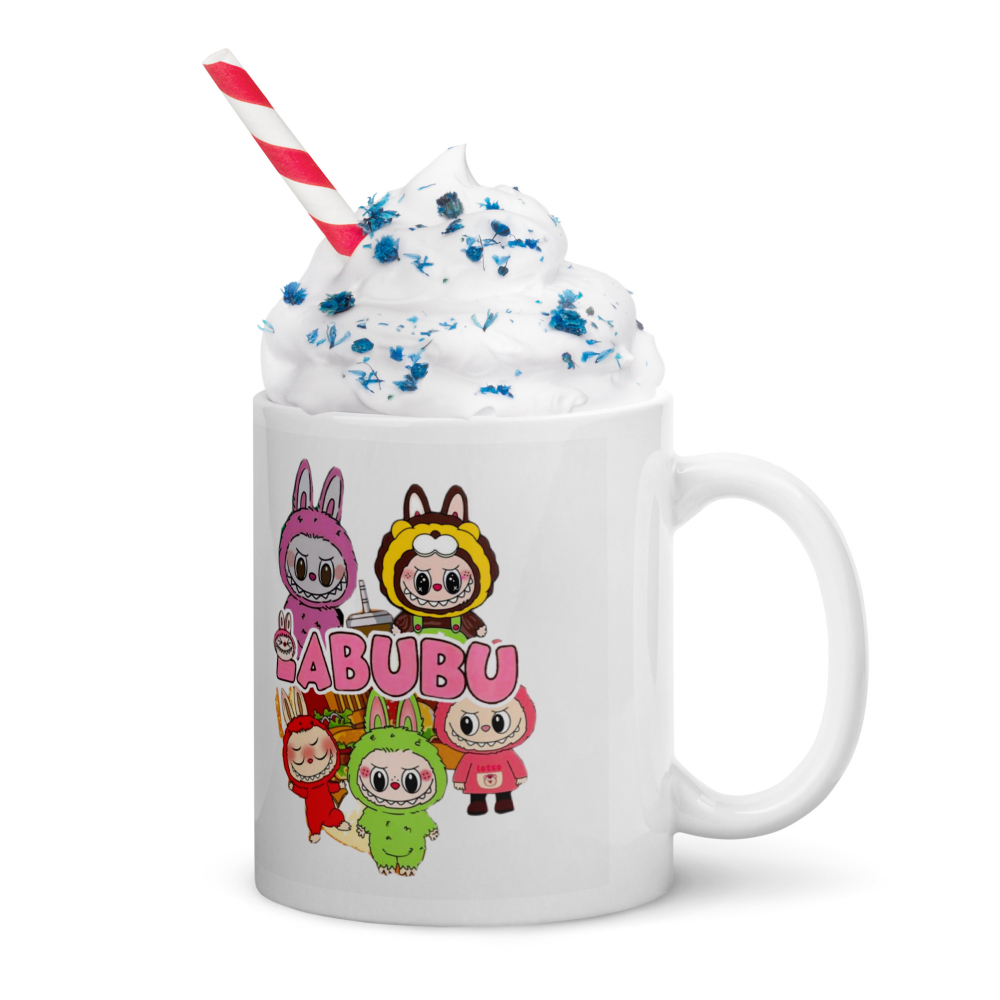 Cana Labubu 330 ml, ceramica – Design adorabil, perfectă pentru revânzare,  [3]