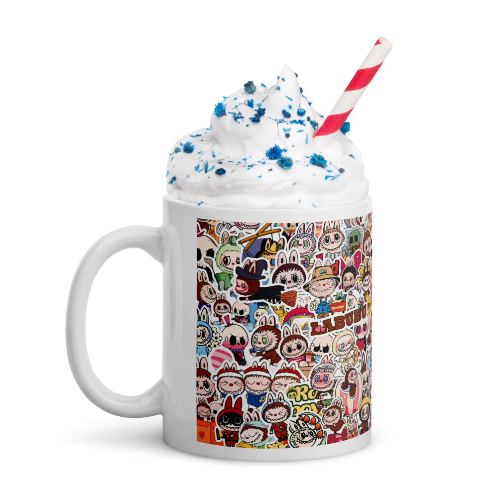 Cana Labubu 330 ml, ceramica – Design adorabil, perfectă pentru revânzare,  [6]