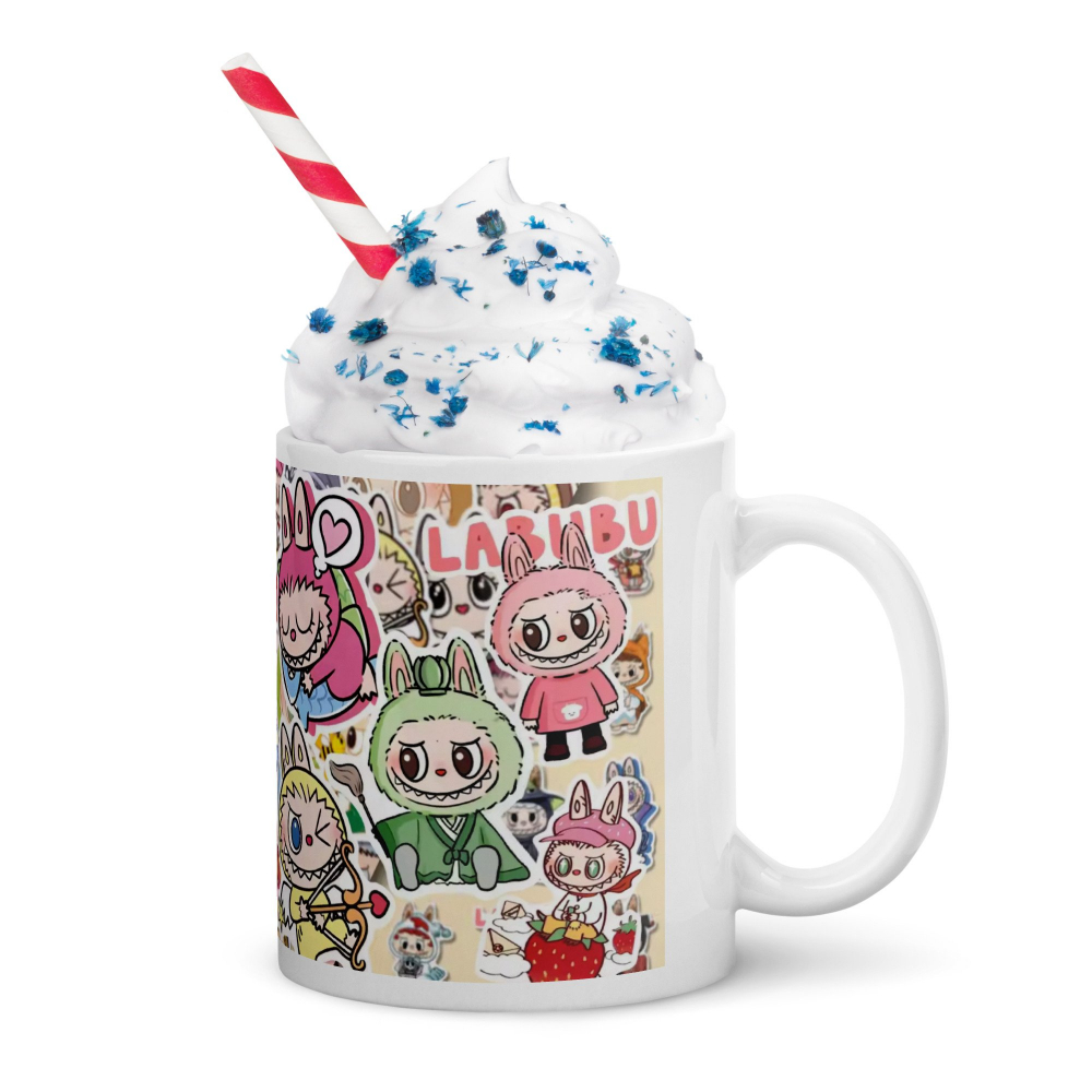 Cana Labubu 330 ml, ceramica – Design adorabil, perfectă pentru revânzare,  [4]