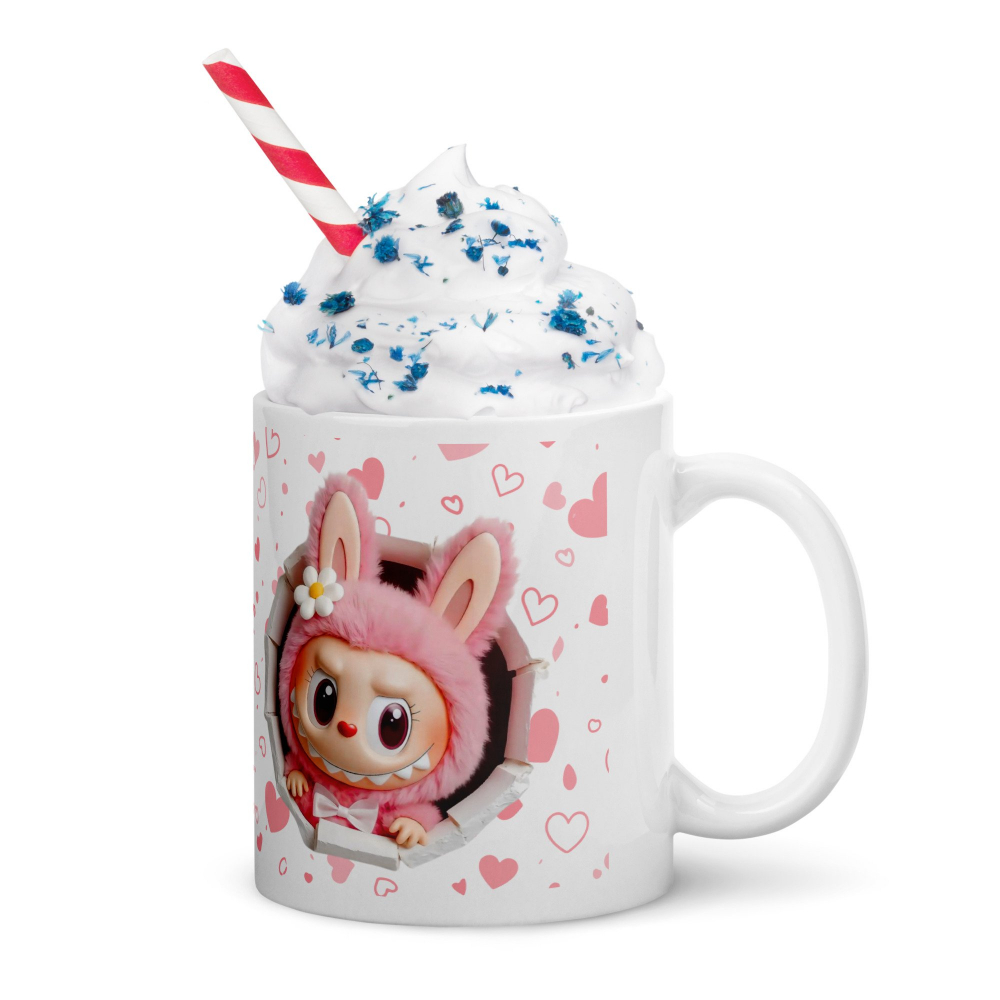 Cana Labubu 330 ml, ceramica – Design adorabil, perfectă pentru revânzare,  [3]