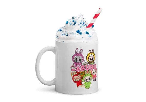Cana Labubu 330 ml, ceramica – Design adorabil, perfectă pentru revânzare,  [1]