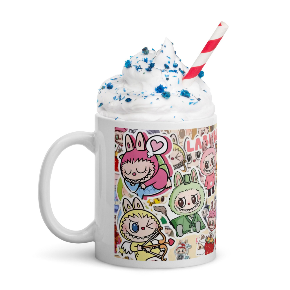 Cana Labubu 330 ml, ceramica – Design adorabil, perfectă pentru revânzare,  [3]