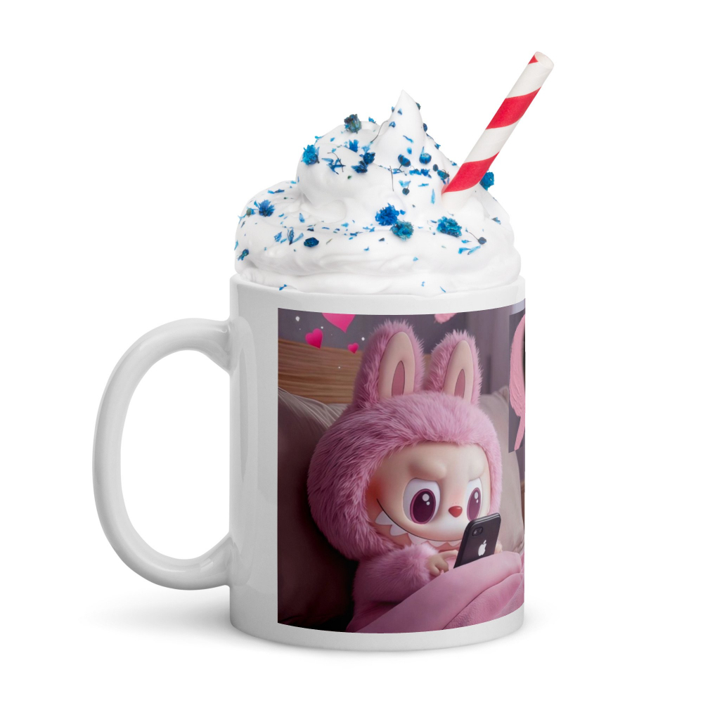 Cana Labubu 330 ml, ceramica – Design adorabil, perfectă pentru revânzare,  [5]