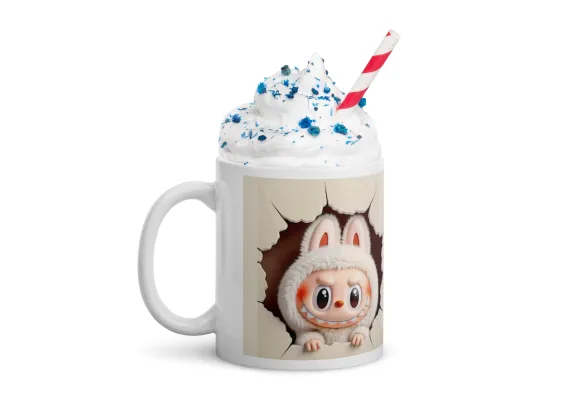 Cana Labubu 330 ml, ceramica – Design adorabil, perfectă pentru revânzare,  [1]