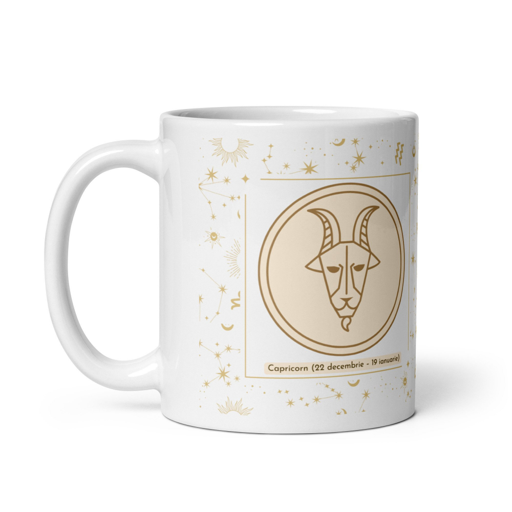 Cana personalizata „Capricorn – Ambitie si Determinare” – 11 oz. 330ml  [3]