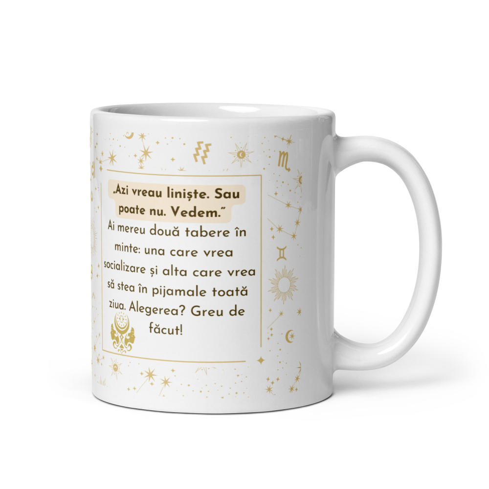 Cana personalizata „Gemeni – Energie si Creativitate” – 11 oz. 330ml  [5]