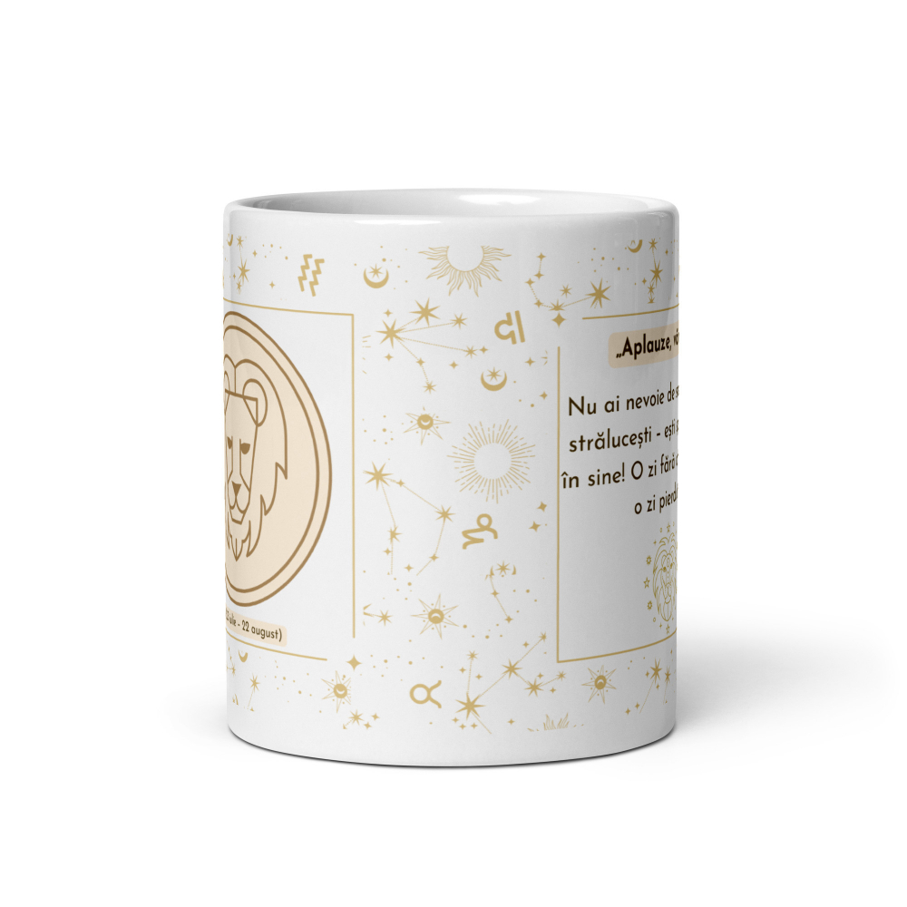 Cana personalizata „Leu – Putere si Stralucire” – 11 oz. 330ml  [4]