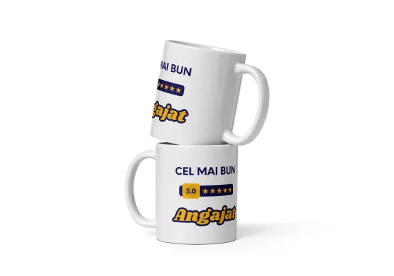 Cana personalizata Pentru cel mai bun angajat – Cadou special – 330 ml  [1]